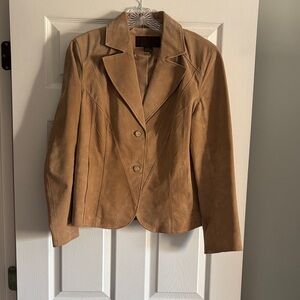 Siena Studio Suede Women's Tan Blazer